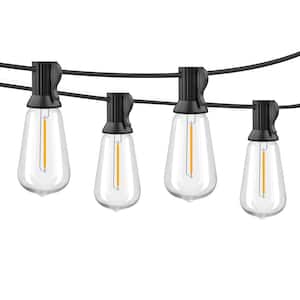 15-Light 50 ft. Outdoor Plug-In LED Bulb String Light