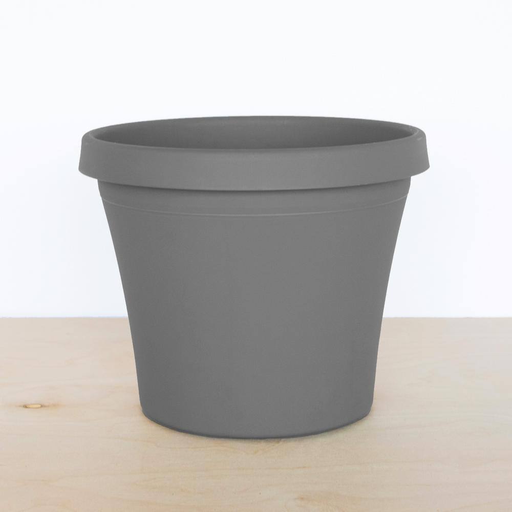 Bloem Charcoal Terra 10" Tapered Outdoor Planter