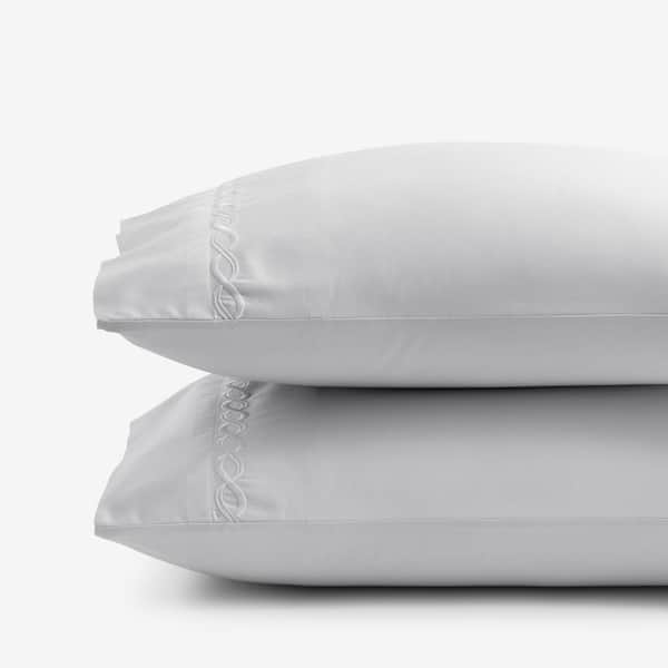 The Company Store Legends Luxury Marcella Fog Egyptian Cotton Sateen King Pillowcase (Set of 2)