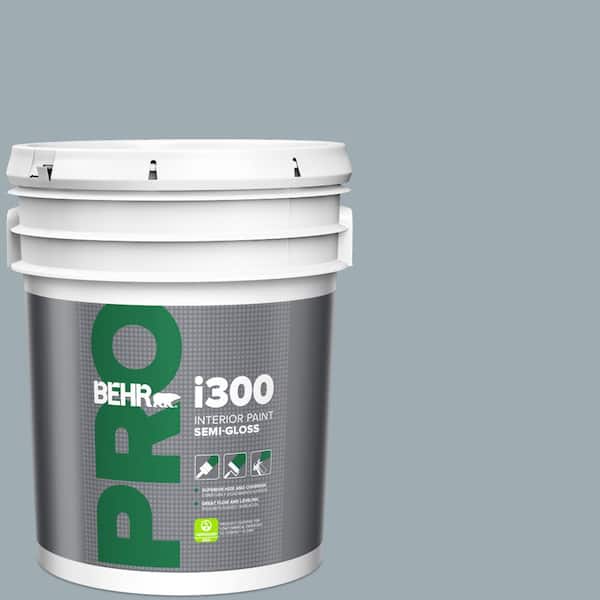 5 gal. #ECC-30-1 Pelican Bay Semi-Gloss Interior Paint