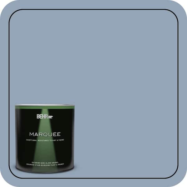 BEHR MARQUEE 1 qt. #580F-4 River Valley Semi-Gloss Enamel Exterior Paint & Primer
