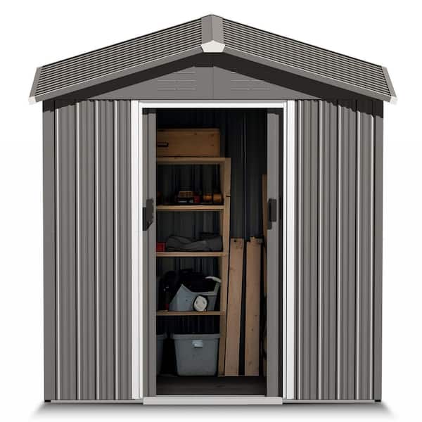 Nuu Garden 6 ft. x 4 ft. Metal Outdoor Backyard Garden Storage