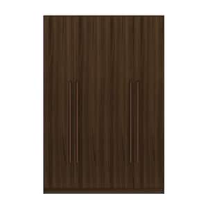 Gramercy Brown 2-Section Freestanding Wardrobe Armoire (81.3 in. H x 55.2 in. W x 22.76 in. D)