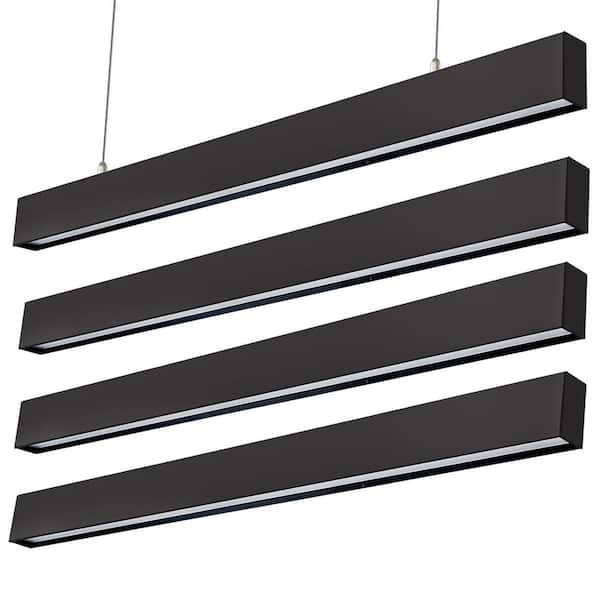 Energy Efficient 4 ft. LED Garage Light-50W 6000 Lumens, 0-10V Dimming, Linkable, 3000K/4000K/5000K, 4-Pack