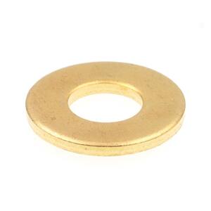 100 #6 SOLID BRASS FLAT WASHER 91320D 6-L
