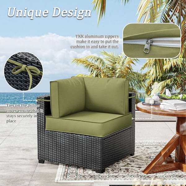 Amazon Zippered Cushion Covers For Outdoor Furniture Amazon Rattan