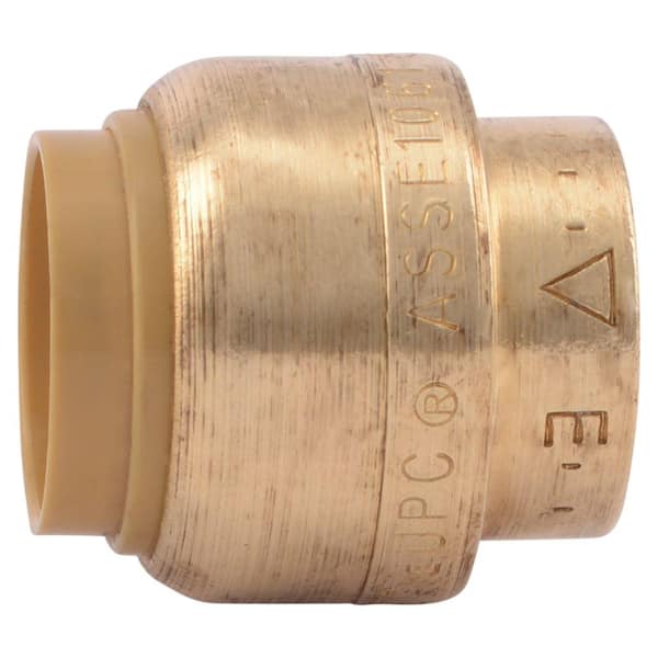 SharkBite 1/2 in. Push-to-Connect Brass End Stop Fitting (10-Pack)