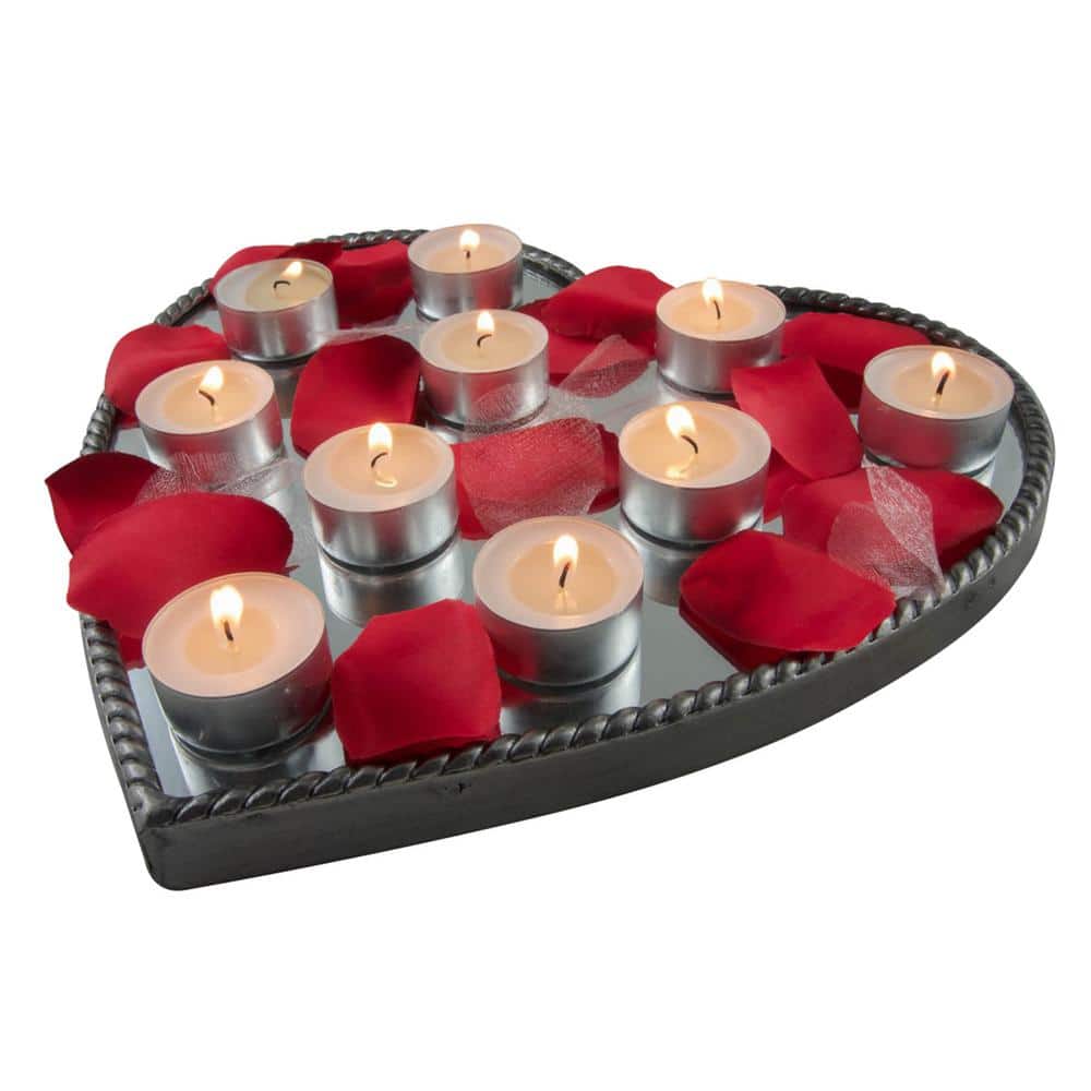 White Palm Wax Tealight Candles with Aluminum Tins, 100-Pack