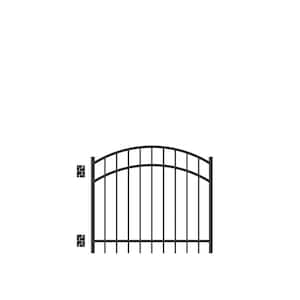 Peak Products Modular Fencing 76 in. H Matte Black Aluminum Hard Surface  Post for a 6 ft. H Outdoor Privacy Fence System 2481 - The Home Depot