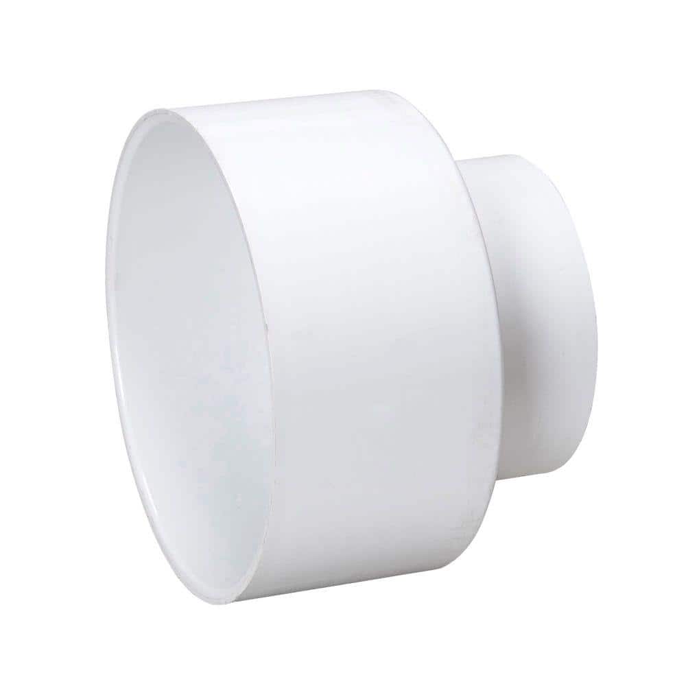 Pvc Basic Hub 6 in. x 4 in. PVC Hub x Hub Reducing Coupler 03328 - The Home Depot