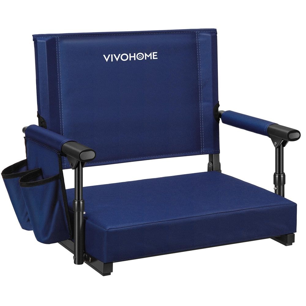 Portable Navy Blue Stadium Seat with Back Support and Cushion price history on PriceWatchPro