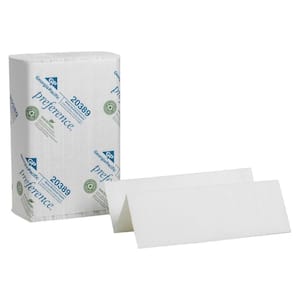 GEN Folded Paper Towels, Multifold, 9 in. x 9.45 in., White, (250-Pack,  16-Carton) GEN1509 - The Home Depot