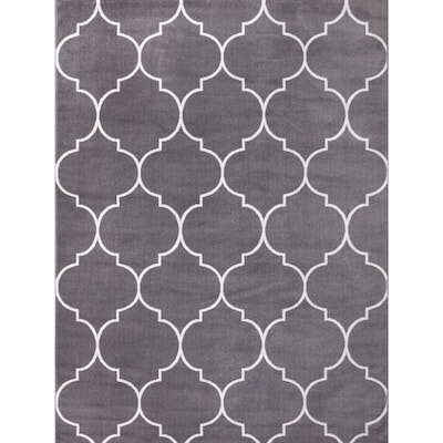 Grey Trellis Modern Area Rugs Lattice Gray Trellis Carpet 2x3 2x7 3x5 5x7 8x10