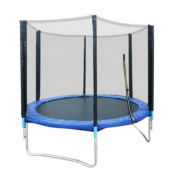 slim rek verlies 6 ft. Round Trampoline Set Net Head Cover with Safety Enclosure Garden Game  Party TCHT-SSC0984-06 - The Home Depot
