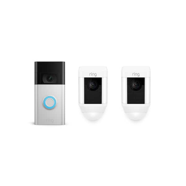 Ring Video Doorbell - Smart Wireless WiFi Doorbell Camera with Built-in  Battery, 2-Way Talk, Night Vision, Satin Nickel 8VRASZ-SEN0 - The Home Depot