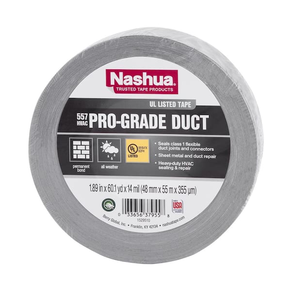 Photo 1 of 1.89 in. x 60 yd. 557 Pro-Grade UL Listed Duct Tape