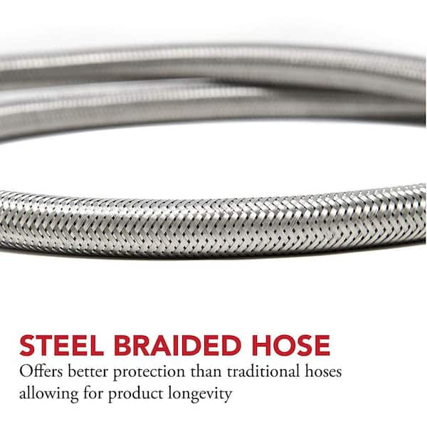 5/16' Inch 304 Stainless Steel Wire Braided Hose for Gas - China Stainless  Steel Braided Gas Hose, LPG Gas Pipe