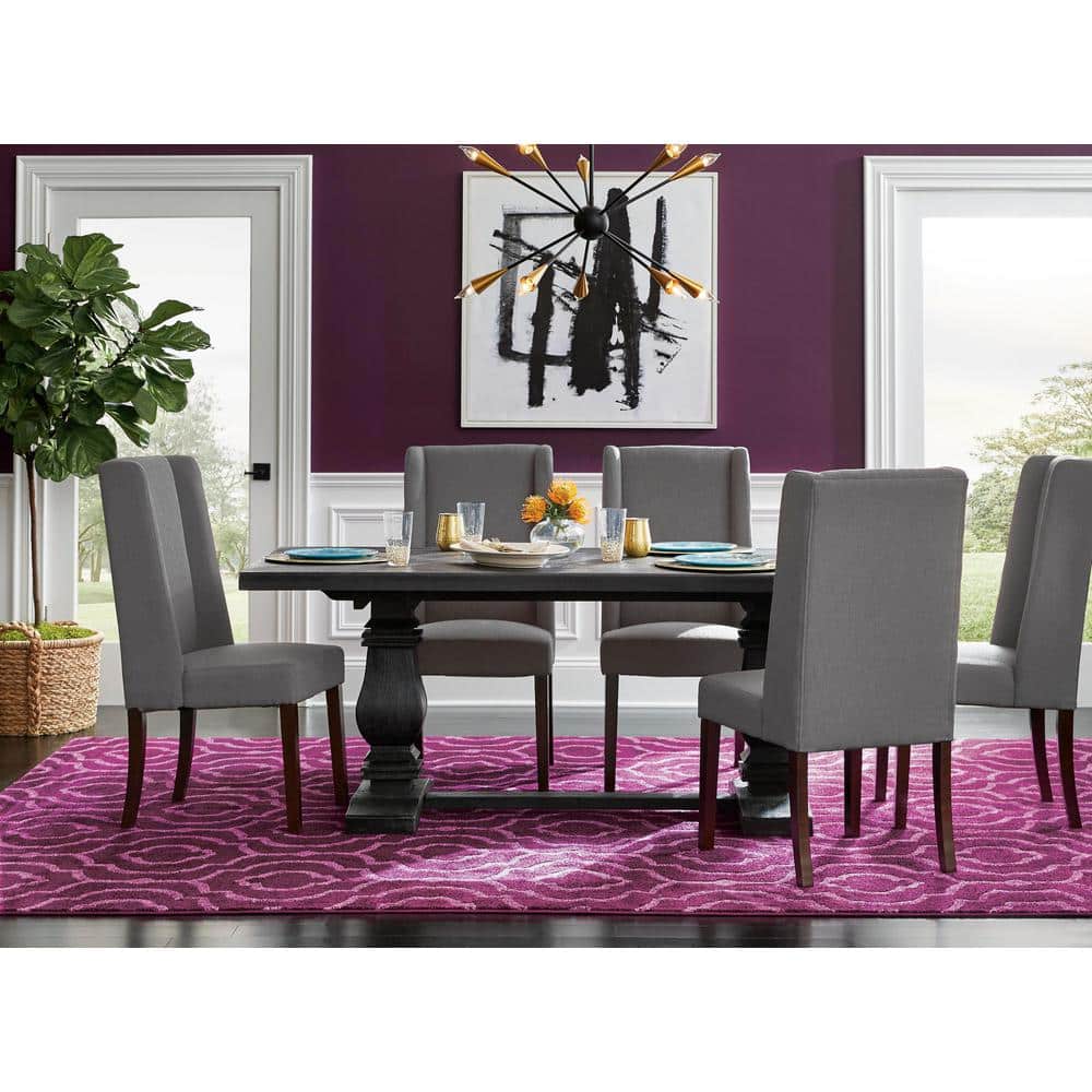 Midnight Black 10-Light Sputnik Chandelier with Brass Accents