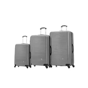 Royal lightweight hardside spinner 3 piece Set 20", 24", 28" Silver