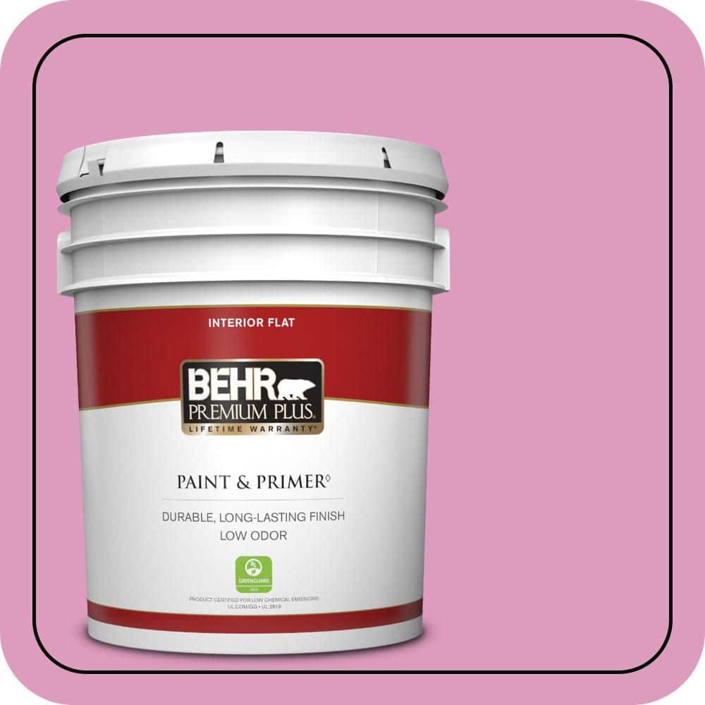 5 gal. #690B-4 Pink Begonia Flat Low Odor Interior Paint & Primer price history on PriceWatchPro
