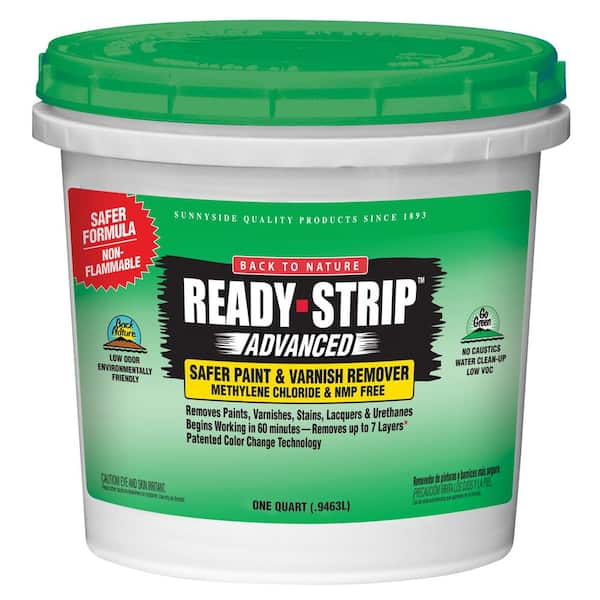 Ready-Strip Advanced 1 qt. Environmentally Friendly Safer Paint and Varnish  Remover 65832A - The Home Depot