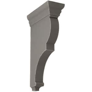 3-1/2 in. x 14 in. x 7-1/2 in. Reclaimed Grey Extra Large Rojas Wood Vintage Decor Corbel