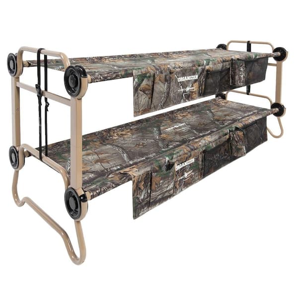 Disc-O-Bed Cam-O-Bunk Realtree Xtra 82 in. Large Bunk Beds with Including Organizers