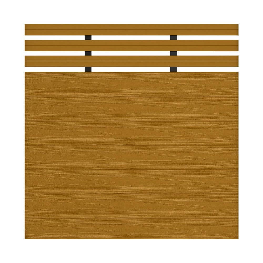 Semi-Privacy Waterproof 5.5 ft. H x 6 ft. W Teak Composite Fence Board without Post price history on PriceWatchPro