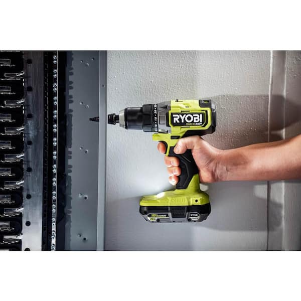 RYOBI - ONE+ HP 18V Brushless Cordless 1/2 in. Drill/Driver Kit with (1) 2.0 Ah HIGH PERFORMANCE Battery and Charger