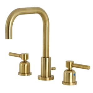 Concord 8 in. Widespread 2-Handle Bathroom Faucet in Brushed Brass