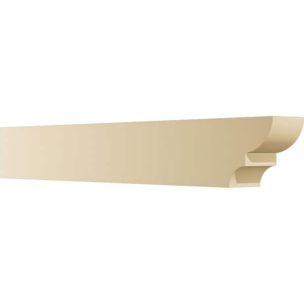 Ekena Millwork Standard Ridgewood 4 in. W x 6 in. H x 42 in. D Signature Urethane Rafter Tail Outlooker