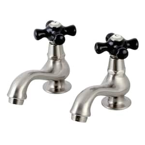 Duchess Old-Fashion Basin Tap 4 in. Centerset 2-Handle Bathroom Faucet in Brushed Nickel