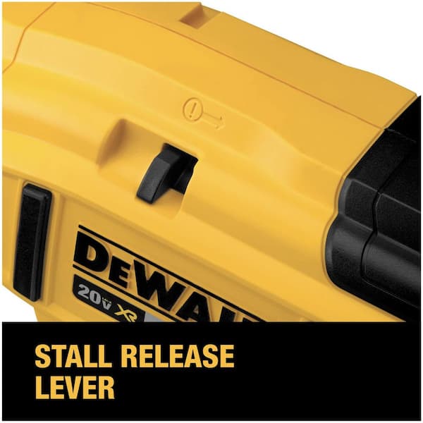 DEWALT - 20V MAX XR Lithium-Ion Cordless 18-Gauge Narrow Crown Stapler Kit with 2.0Ah Battery, Charger and Contractor Bag