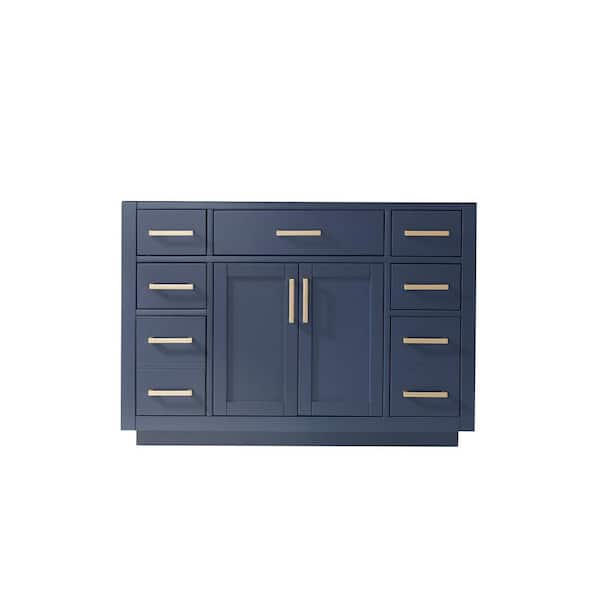 Altair Ivy 47.2 in. W x 21.6 in. D x 33.1 in. H Bath Vanity Cabinet without Top in Royal BlueTop in Royal Blue