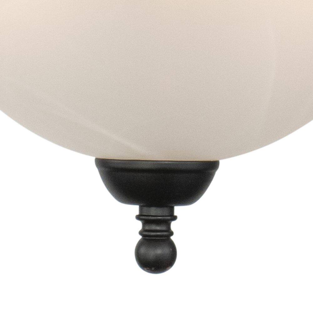 Babylon 14" Oil Burnished Bronze Semi-Flush Mount with White Alabaster Glass