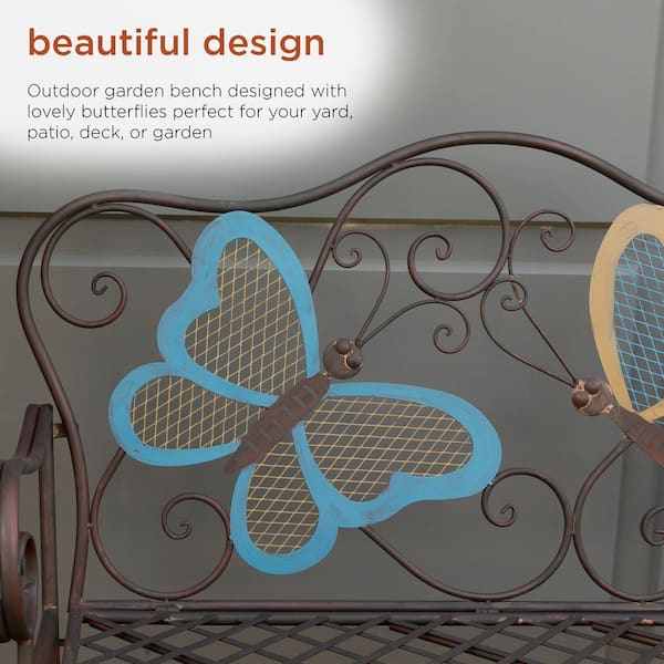 Home depot deals butterfly bench