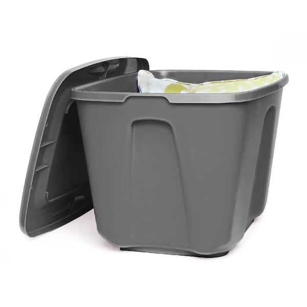 Homz 13 in. H x 22.75 in. W x 14.87 in. D Stackable Storage Tote
