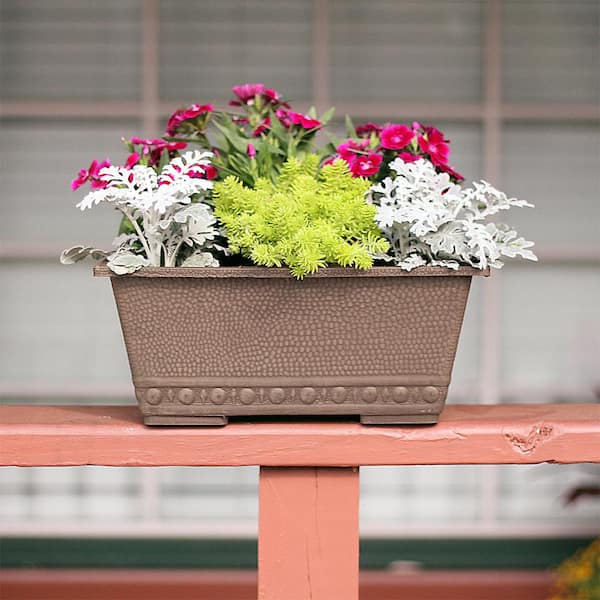 13 in. x 9 in. Taupe Composite Window Box