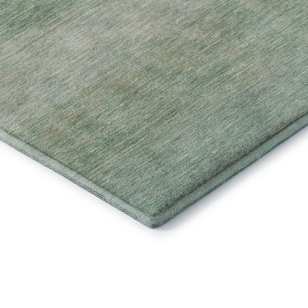 Mayfield Premium Machine Washable Abstract AMF1733 Aqua 9 ft. x 12 ft. Area Rug