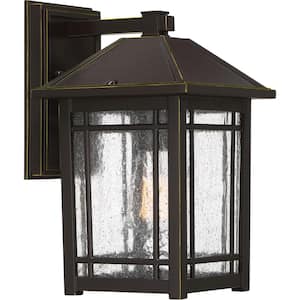 Cedar Point 1-Light Bronze Outdoor Wall Lantern Sconce