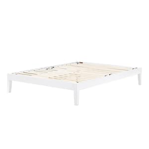 Vito Pure White Queen Size Platform Bed 62.5 in. W