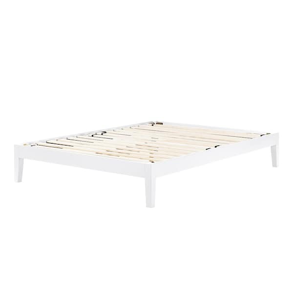 South Shore Vito Pure White Queen Size Platform Bed 62.5 in. W