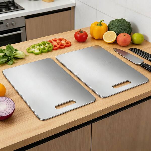 aokitchen♡ Numhew 2 Pack 15 in. x 11 in. 100% Pure Titanium Cutting Board