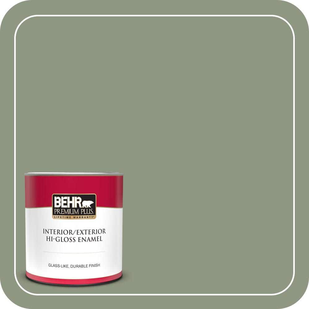 1 qt. #PPU11-17 Hillside Green Hi-Gloss Enamel Interior/Exterior Paint & Primer price history on PriceWatchPro