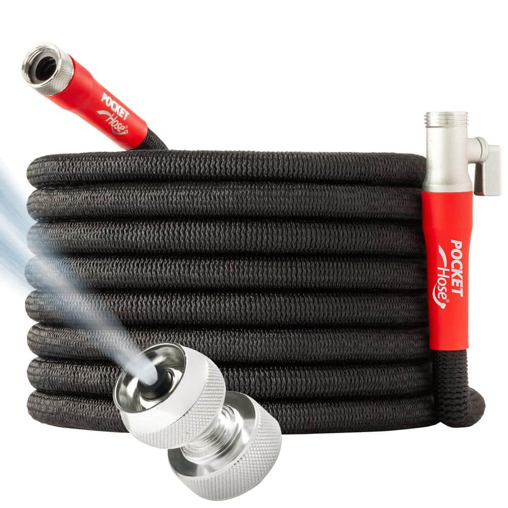 Pocket Hose Silver Bullet 2.0 Expandable Garden Hose 3/4 in. x 100 ft. with Turbo Shot Nozzle