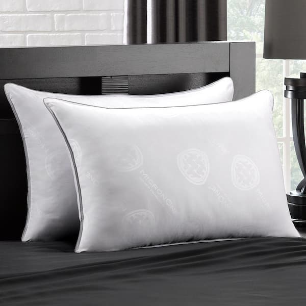 Ella Jayne MicronOne Allergen Free Gel Fiber Standard Size Pillow Set of 2, White
