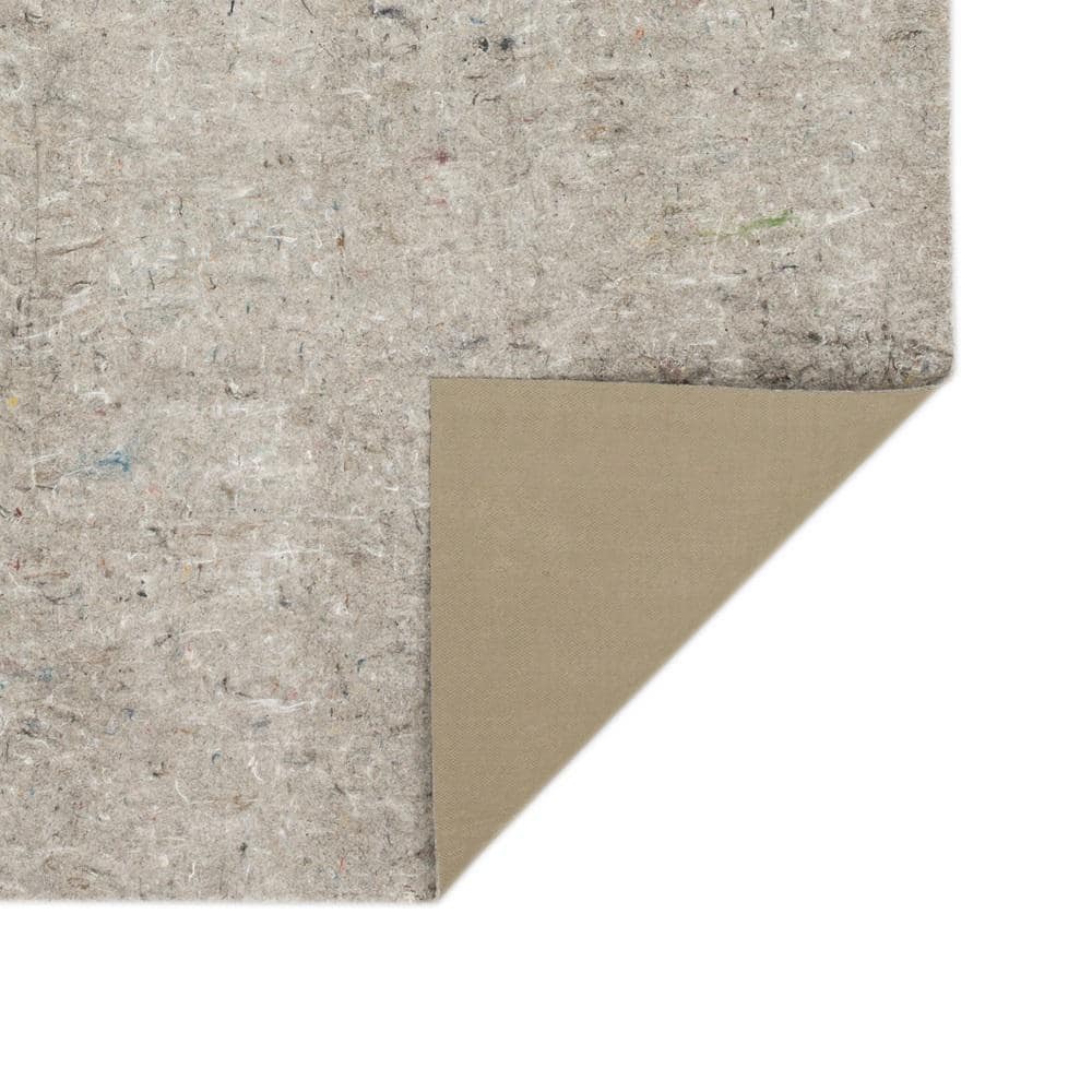 7'6" x 10' Gray Recycled Synthetic Dual Surface Rug Pad