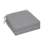 Stone Gray Square Outdoor Seat Cushion (2-Pack)