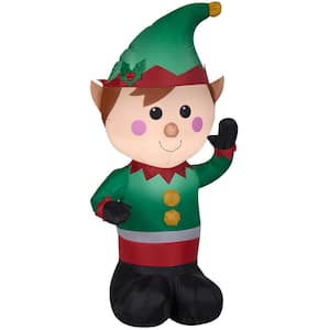 4 ft. Tall x 1.6 ft. W Christmas Inflatable Airblown-Elf