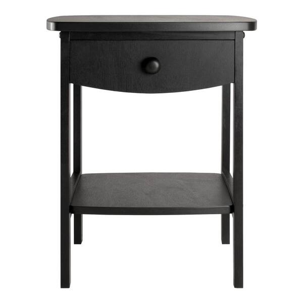 Winsome Claire Accent Table Black Finish 20218 The Home Depot